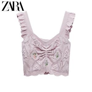 Pink Zara crop top